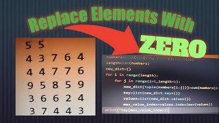 Replace Elements with Zero | CCBP Python Foundation Exam-4 | Assignment Expert | Coding Key #ccbp