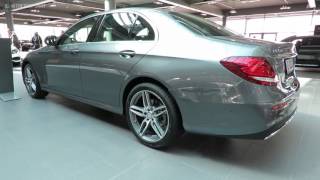 New Mercedes E-Class 2016 (W213) in selenite grey metallic / selenitgrau