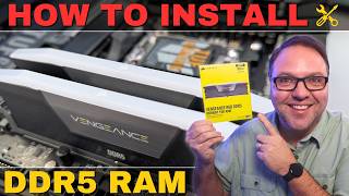 How to Install DDR5 Ram (Corsair Vengeance DDR5 on Asus Tuf Gaming X670E-Plus Motherboard)