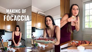 Making of #foccacia ❤️☺️☺️| The Vegan Souls |  Recipe in description
