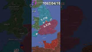 The War That Changed the English Language in 1 minute using Google Earth, 1 flag = ~1,000 soldiers