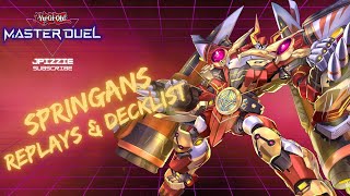 SPRINGANS DECKLIST & REPLAYS!!! CLIMB TO MASTER | Yu-Gi-Oh! Master Duel | Season 18