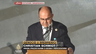 Schmidt u Potočarima: Vjerovatno ću proširiti zakon o zabrani negiranja genocida