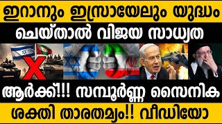 Iran Vs Israel Military comparison 2024 Who would win ഇറാന്‍ ഇസ്രായേല്‍ യുദ്ധം ചെയ്താല്‍ ജയമാര്‍ക്ക്