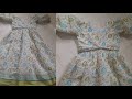 8&9 years girls saree long frock cutting & stitching easy method #long #frock