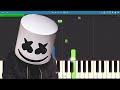 Marshmello ft. Khalid - Silence - Piano Tutorial