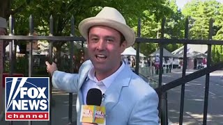 'LET US IN': Fans line up for Belmont Stakes 2026