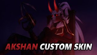 PLAYING WITH THE NEW AKSHAN CUSTOM SKIN (BLOOD MOON AKSHAN)