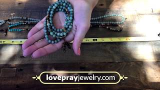 108 Bead Mala Necklace and Wrap Bracelet