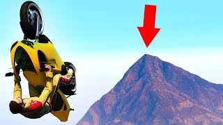 HOW FAR CAN YOU FLY WITH A BIKE? (GTA 5 Funny Moments)