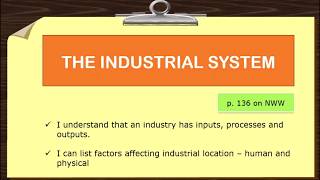 INDUSTRY - The Industrial System