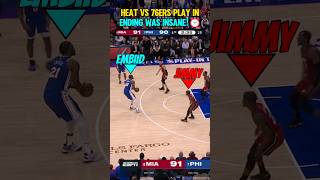 Heat vs 76ers PLAY IN ENDING was INSANE!⏰️🍿
