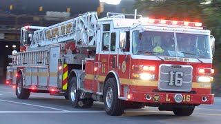 Philadelphia Fire Department Engine 6, Ladder 16 & Medic 46 Responding