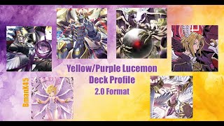 Digimon TCG: Yellow/Purple Lucemon Deck Profile 2.0 Format