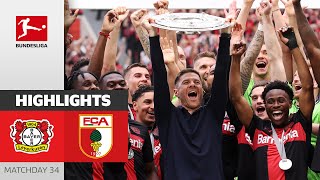 THEY REALLY DID IT! | Bayer 04 Leverkusen - FC Augsburg 2-1 | Highlights | Matchday 34 – Bundesliga