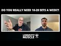 how many sets per muscle group per week for max gains jeff alberts explains