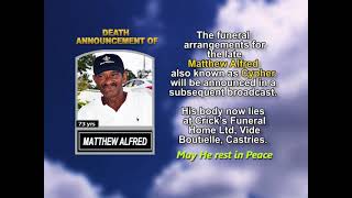 Mathew Alfred ~ Short Obituary
