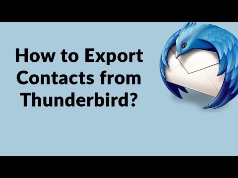 How to Export Contacts in Mozilla Thunderbird