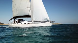 Sousouni, a Salona 44 sailing in the Cyclades