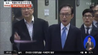 '특활비 1억 수수'는 인정한 이명박, 김윤옥 여사 의식?