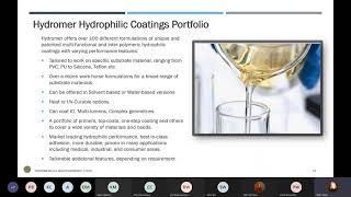 Why Hydrophilic coatings Recorded Part 2 of 5 (2 of 2) The science behind the coatings