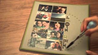 Scrapbooking Tutorial: How to create a large circle outline with eyelet punch