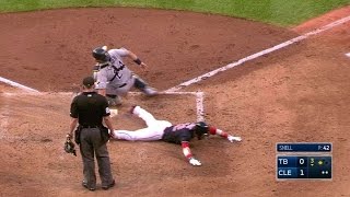 TB@CLE: Kipnis drives in Gomes, scores on an error