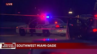 Police block off residential area of SW Miami-Dade with crime tape