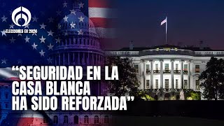 Así lucen los alrededores de la Casa Blanca horas antes del cierre de Elecciones EU 2024