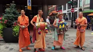 H.H. Mahavishnu Swami and Harinama Ruci at Boston Freedom Rally 2017