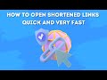 How to open shortened links very fast and quickly | short link bypass | Piro Modz