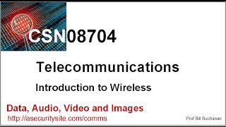 Telecommunications: Introduction to Wireless