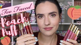 Too Faced Peach Puff Long-Wearing Diffused Matte Lip Color | Lip Swatches of ALL 12 Shades!