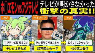 【実話】フジテレビ買収劇のすべて　ホリエモンがメディアと戦った結果◯◯されて...【ずんだもん\u0026ゆっくり解説】