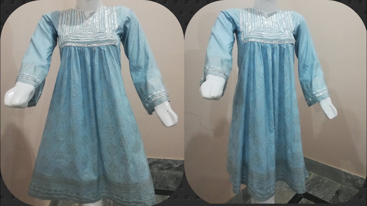 Designer Kurti Cutting Tutorial Youtube