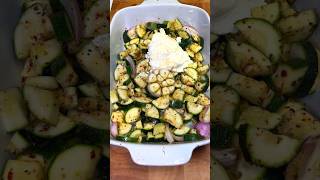 One Tray Creamy Zucchini Pasta Bake - Easy \u0026 Quick