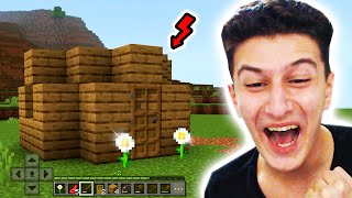 İLK EVİMİ YAPTIM 😂 MİNECRAFT POCKET EDİTİON