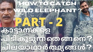 കാട്ടാനയെ പിടിക്കുന്നതെങ്ങനെ? (PART  - 2) ചില യാഥാർത്ഥ്യങ്ങൾ ( How to catch wild Elephants)