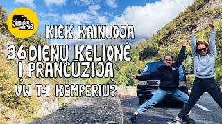 kiek kainuoja kelionė į Prancūziją VW T4 kemperiu? // @juodasmikras