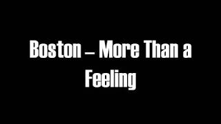 Boston- More Than a Feeling (lyrics)