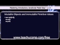 JavaScript Training Tutorial Mutable Object and Immutable Primitive Values