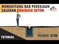 GAMBAR DAN PERHITUNGAN RAB DRAINASE BETON BERTULANG