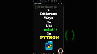 5 Different Ways To Use print() In Python To Format String. #python #programming #coding