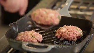 Burgers with Dried Tomatoes, Goat Cheese and Arugula Recipe #duBretonDelicious