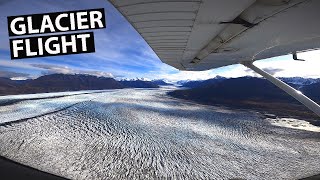 GLACIER FLIGHT tour in ALASKA! [Knik Glacier]