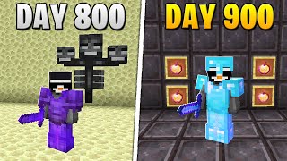 I Survived 900 Days in HARDCORE Minecraft...