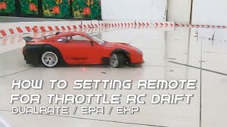 RC Drift Tipstrik : setup throttle remote for RC Drift