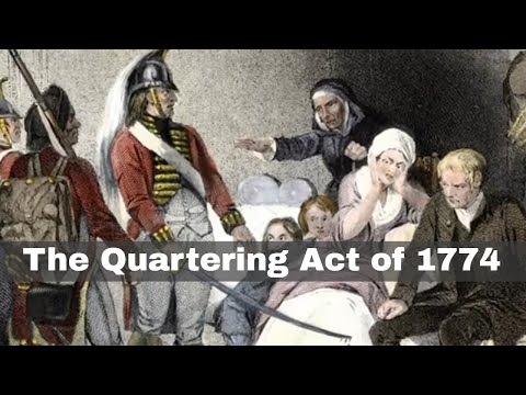 What did Parliament passed in 1774?