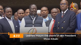 Leaders mourn the death of late President Mwai Kibaki