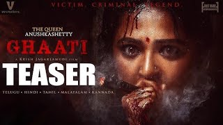 #GHAATI Official Trailer | Anushka Shetty, Krish Jagarlamudi | Vamsikrishna Reddy